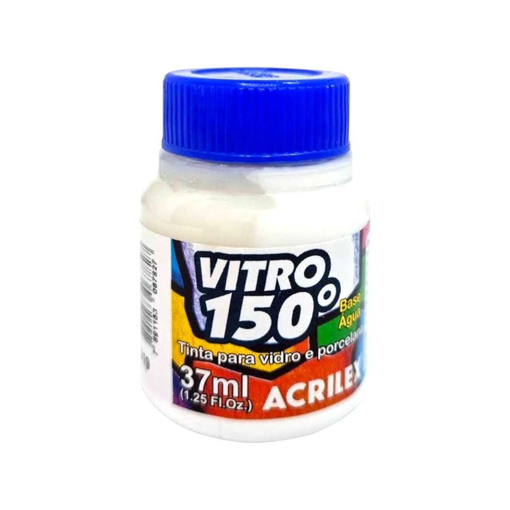 VITRO 150. TINTA PARA VIDRO E PORCELANA 37ML A BASE DE ÁGUA – ACRILEX