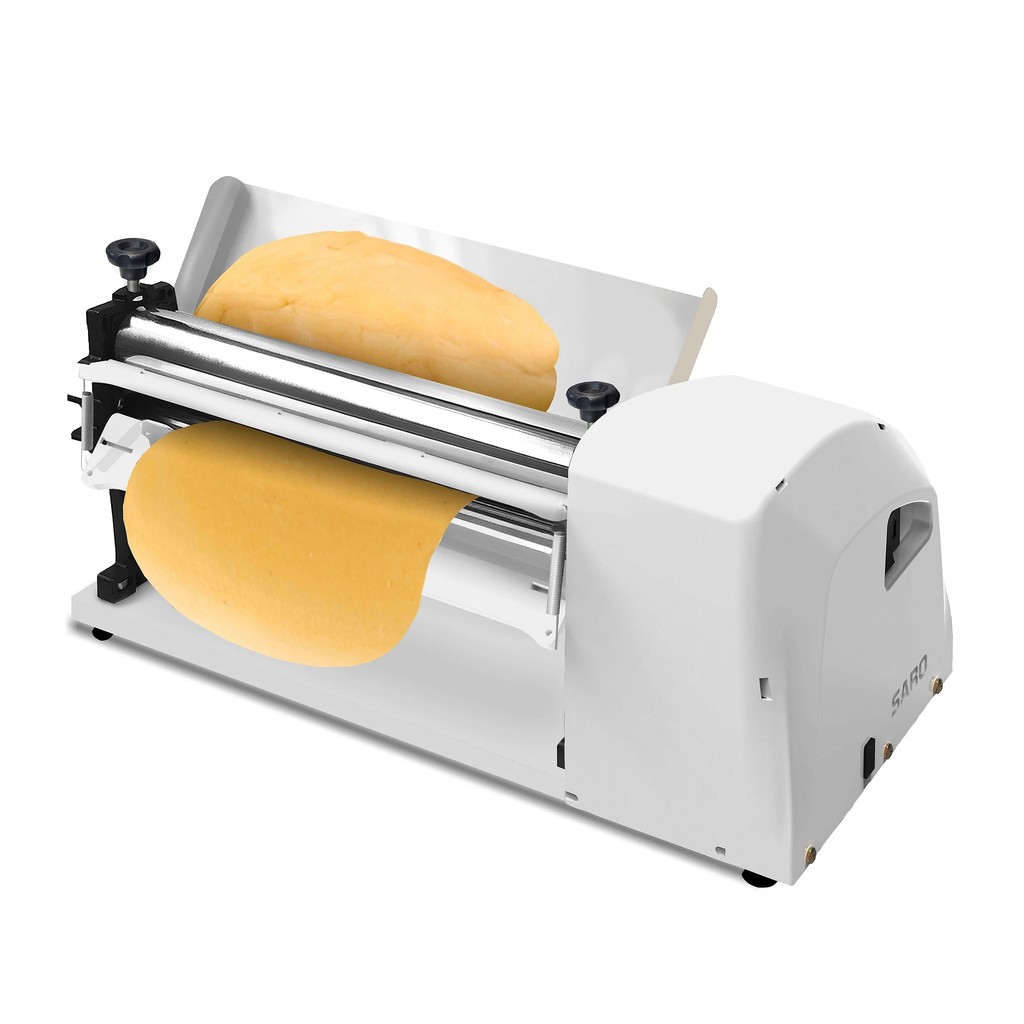 Cilindro Laminador Cromado Elétrico de Massas Pão Pizza Pastel 40cm Saro