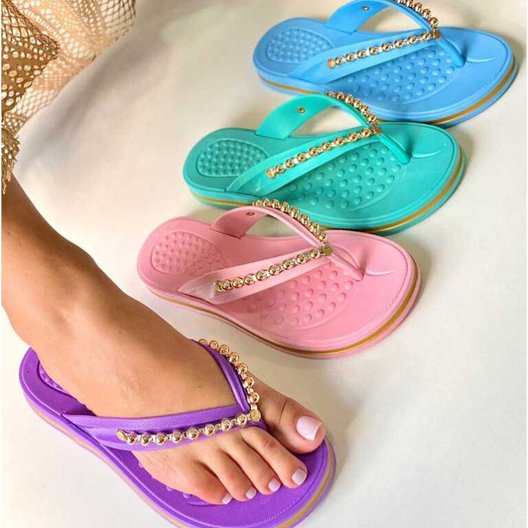 Chinelo Feminino Adulto Sandália Ortopédica Conf