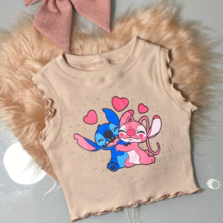 Cropped Blusinha Infantil Blusa Regata Menina Stit