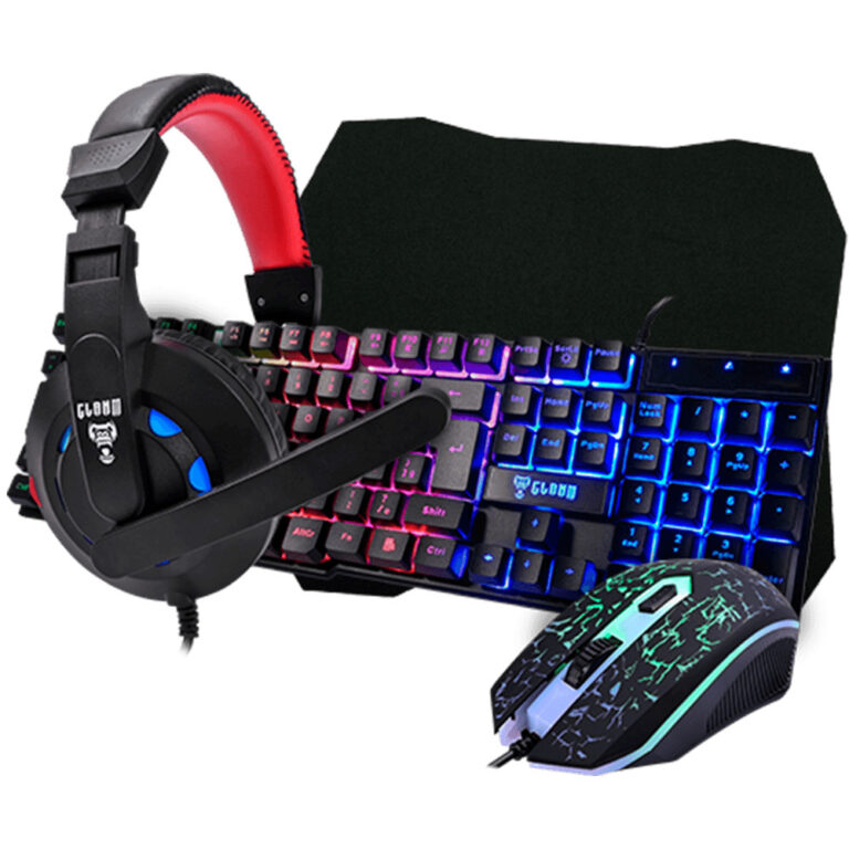 Kit Gamer Mouse, Teclado, Headset e Mousepad, Clan