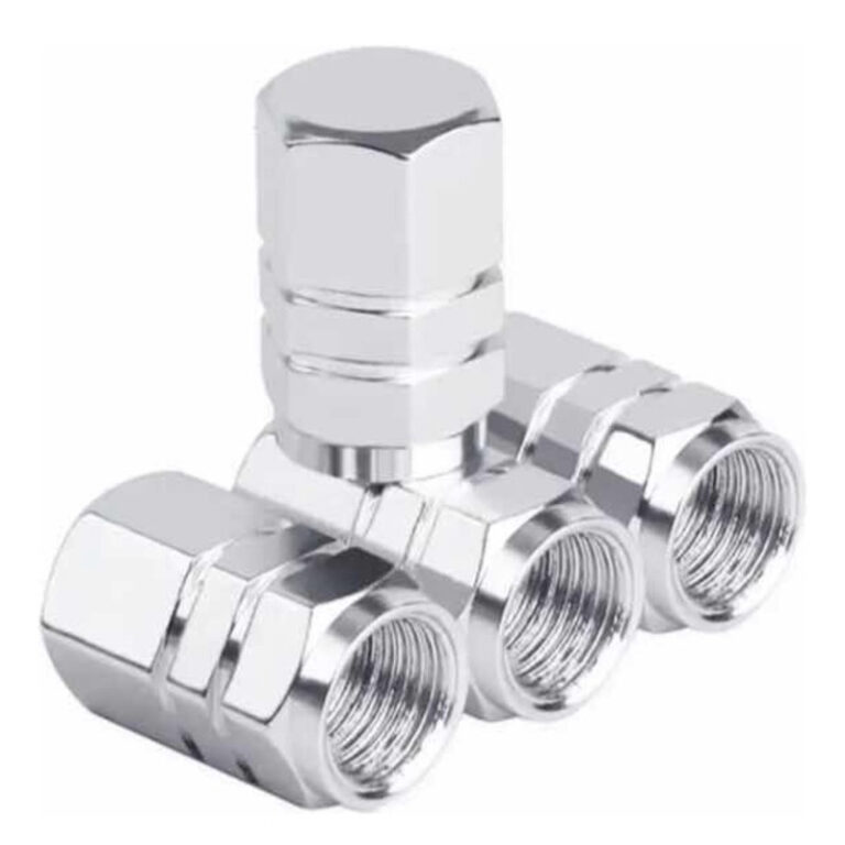 Tampa Bico de Pneu Válvula Carro Moto 4 Tampinhas