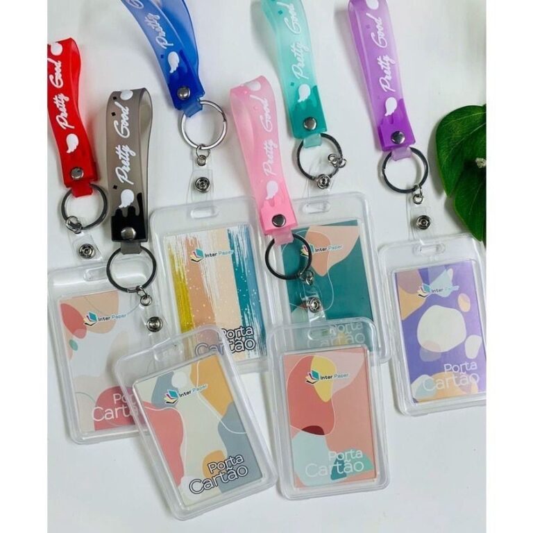 Porta Cartão Transparente Alça De Plástico Vale
