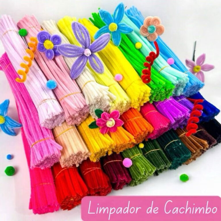 Haste de chenille kit 100 und limpador de cachimbo