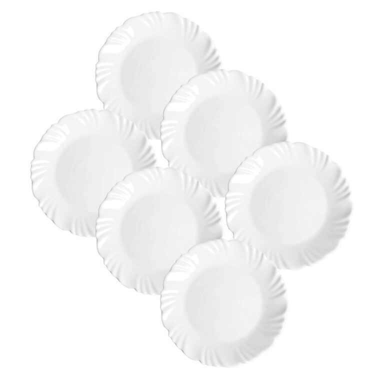 Kit 6 Pratos de Sobremesa Nadir Duralex em Vidro P