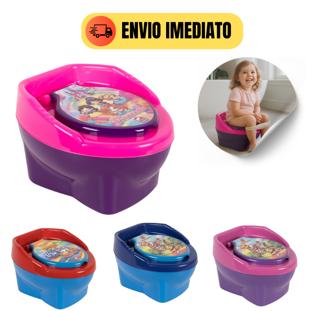 Troninho Sanitário Infantil com Redutor de Assento – Penico de Transição 3 em 1 Menino Menina Pinico