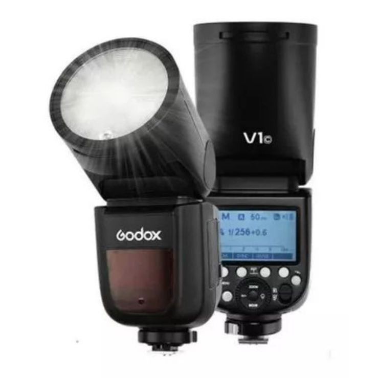 Flash Godox V1 TTL Para Canon Nikon Sony com Bater