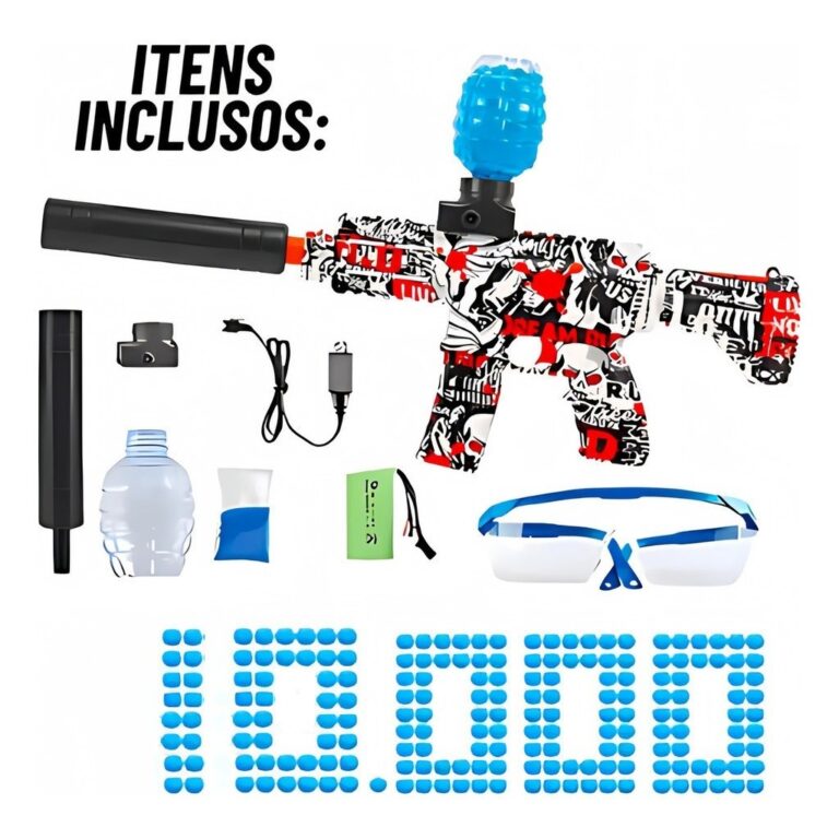 Arma de Bolinha de Gel M416 com 10 Mil Bolinhas Mi