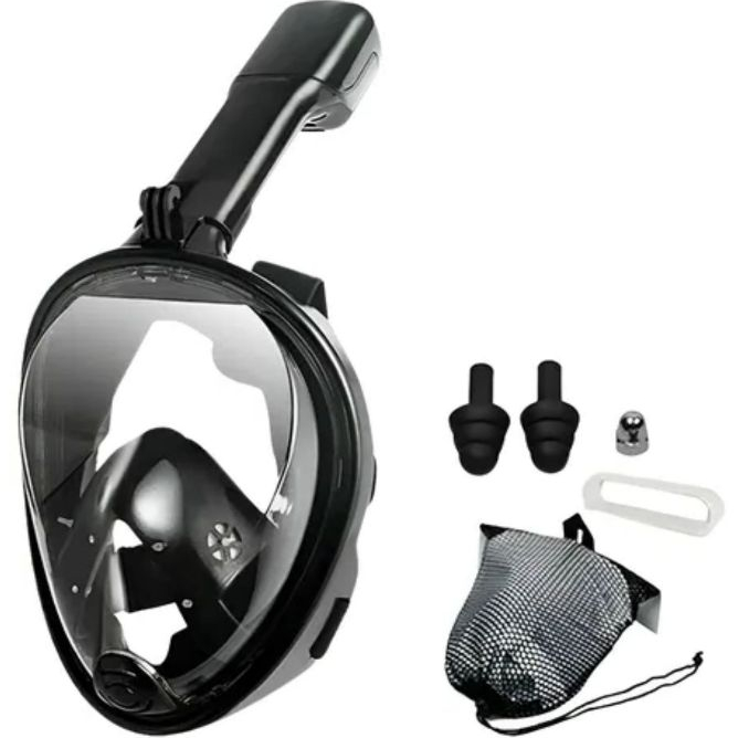 Máscara de Mergulho Snorkel Full Face Com Suporte