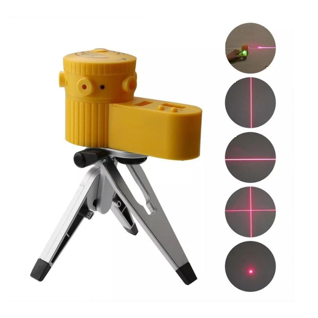 Nível Laser Giratório 360. Com Tripé Nivelador Multifuncional Profissional Piso Teto 5 Modos-envio i