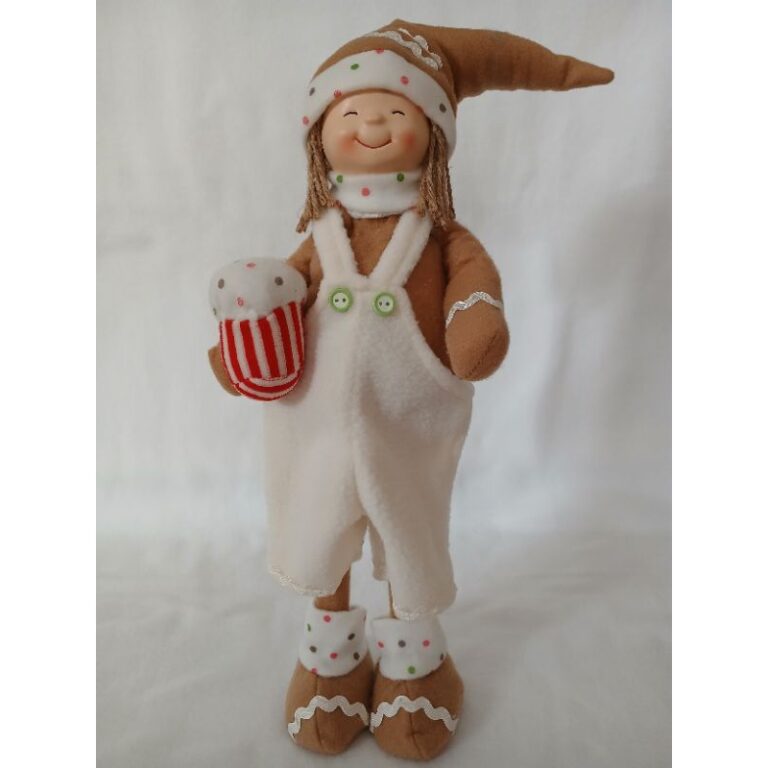 Boneco de Natal Gingerbread decoração Candy Colo