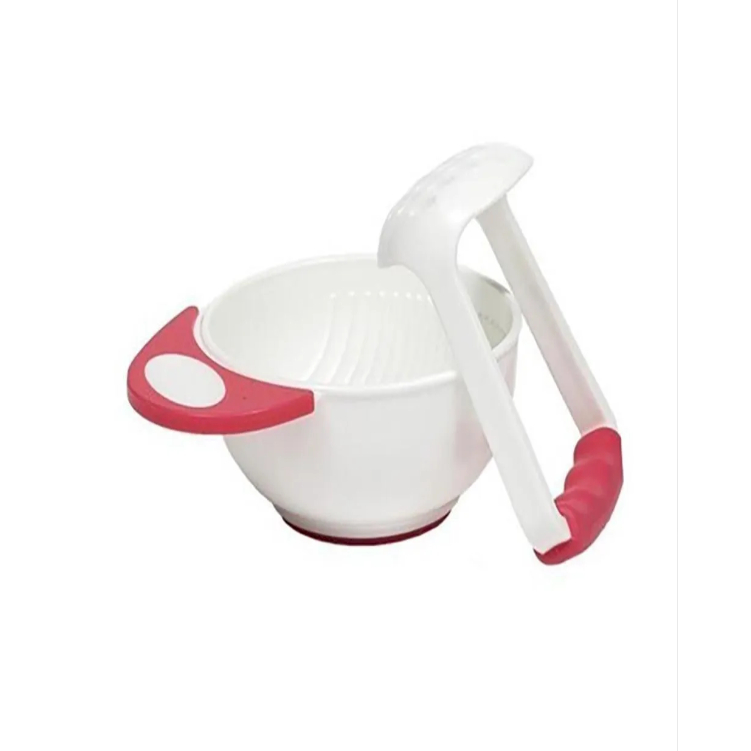 Kit Amassador para Papinha Rosa Buba Prático Na P