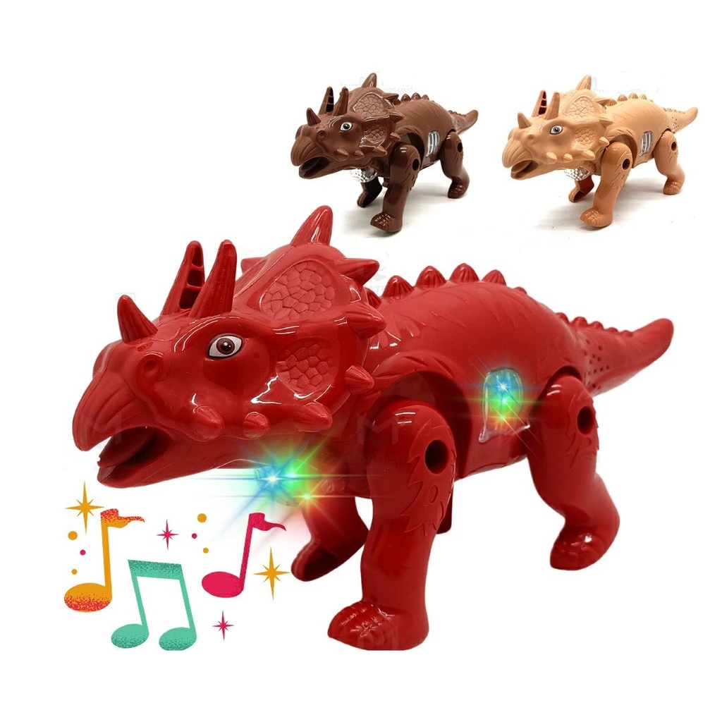Dinossauro Jurrássico Brinquedo Infantil Iluminado C/ Movimento Som Barulho Robô Eletrônico Divertid