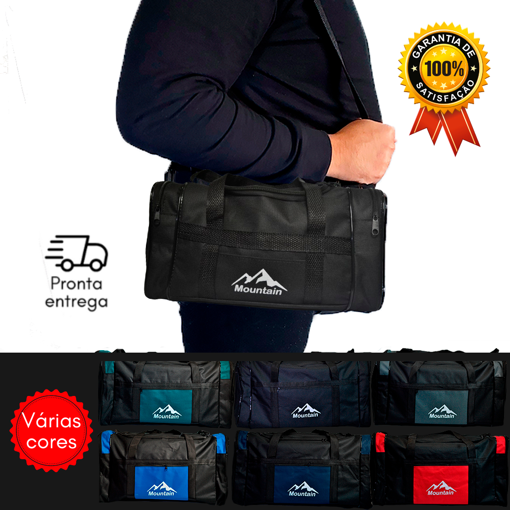Bolsa de Mão P Necessaire Porta Marmita Chuteira Academia Pequena Dobrável 10L com Alça Mala