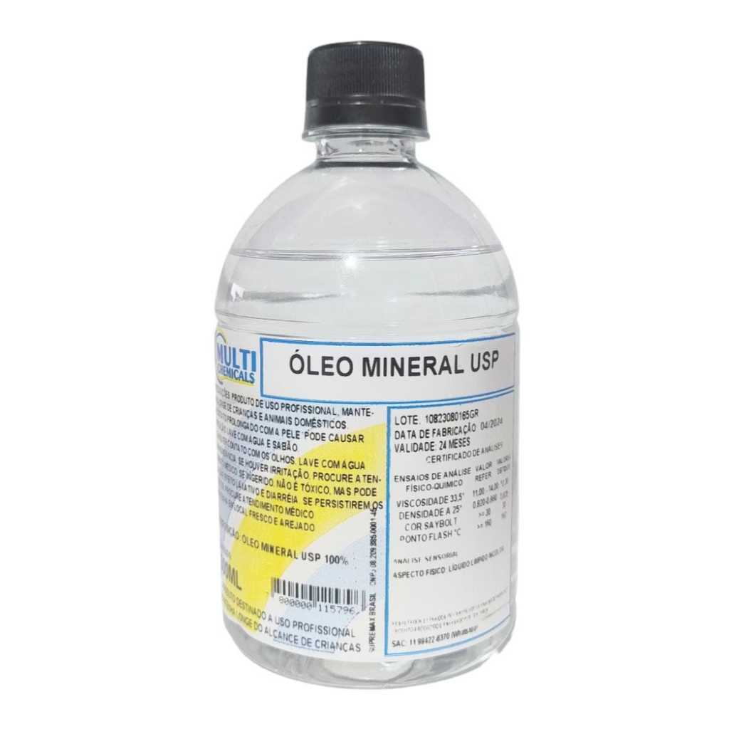 Óleo mineral USP – 500ML – puro
