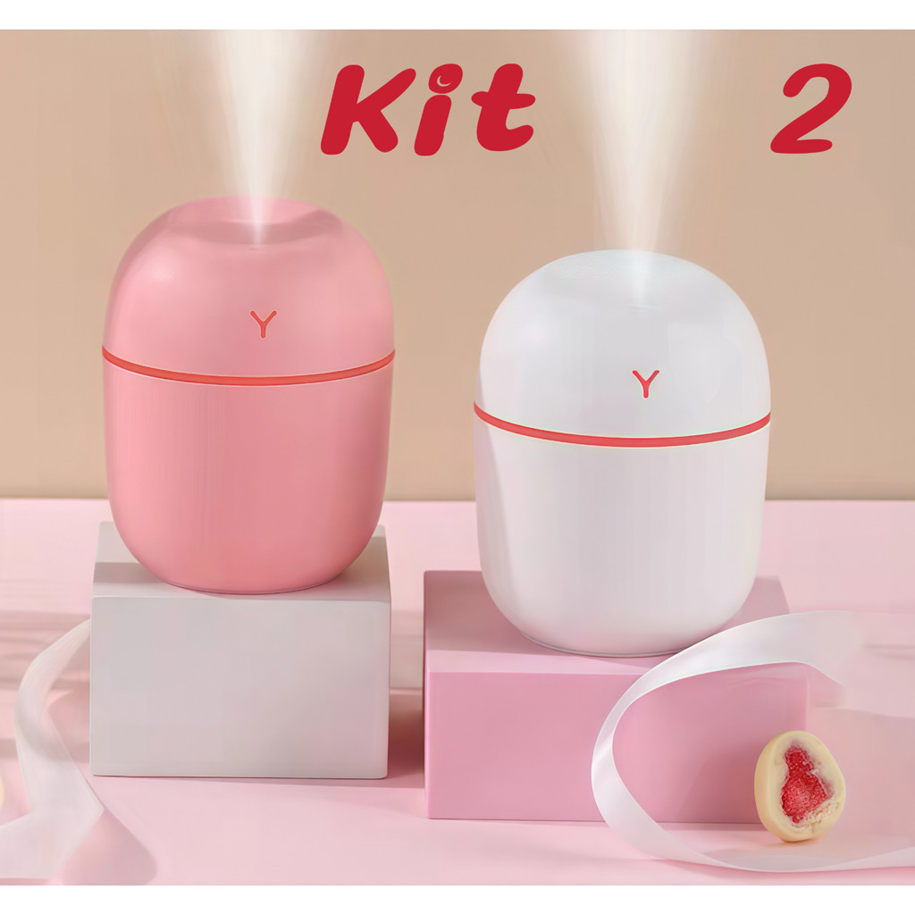Kit 2 Umidificador Atomizador de Ar Portátil para Casa Umidificador 200ml  anjgg