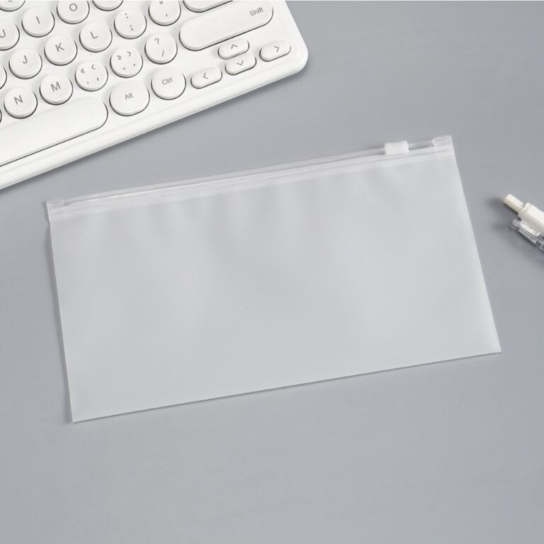 Estojo zip zap transparente e fosco multiuso com 1