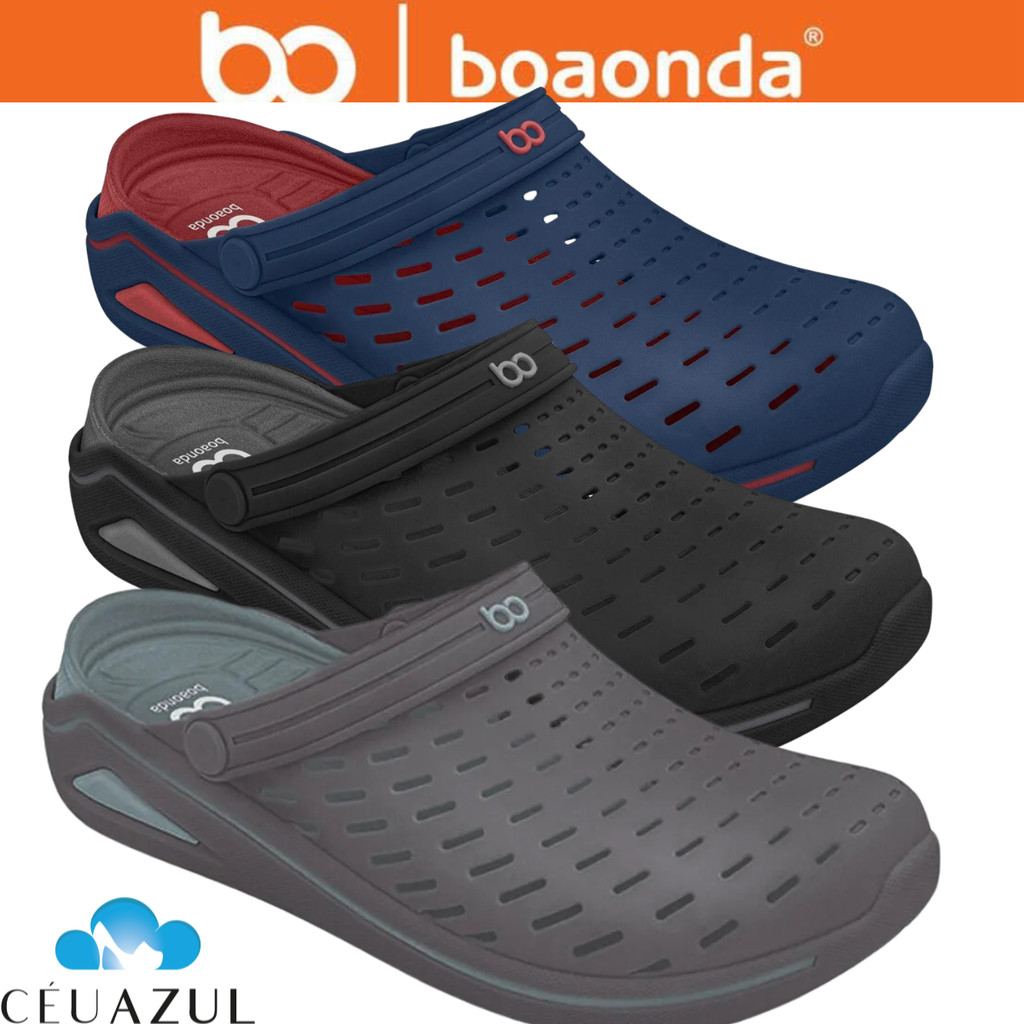 Chinelo Babuche Masculino Brave Clog Ortopédico BoaOnda Anatomico Fascite Plantar Original
