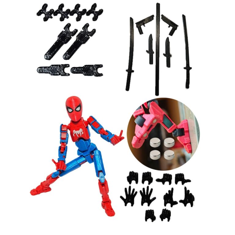 Boneco Articulado Dummy 13 Homem-Aranha Azul e Ver
