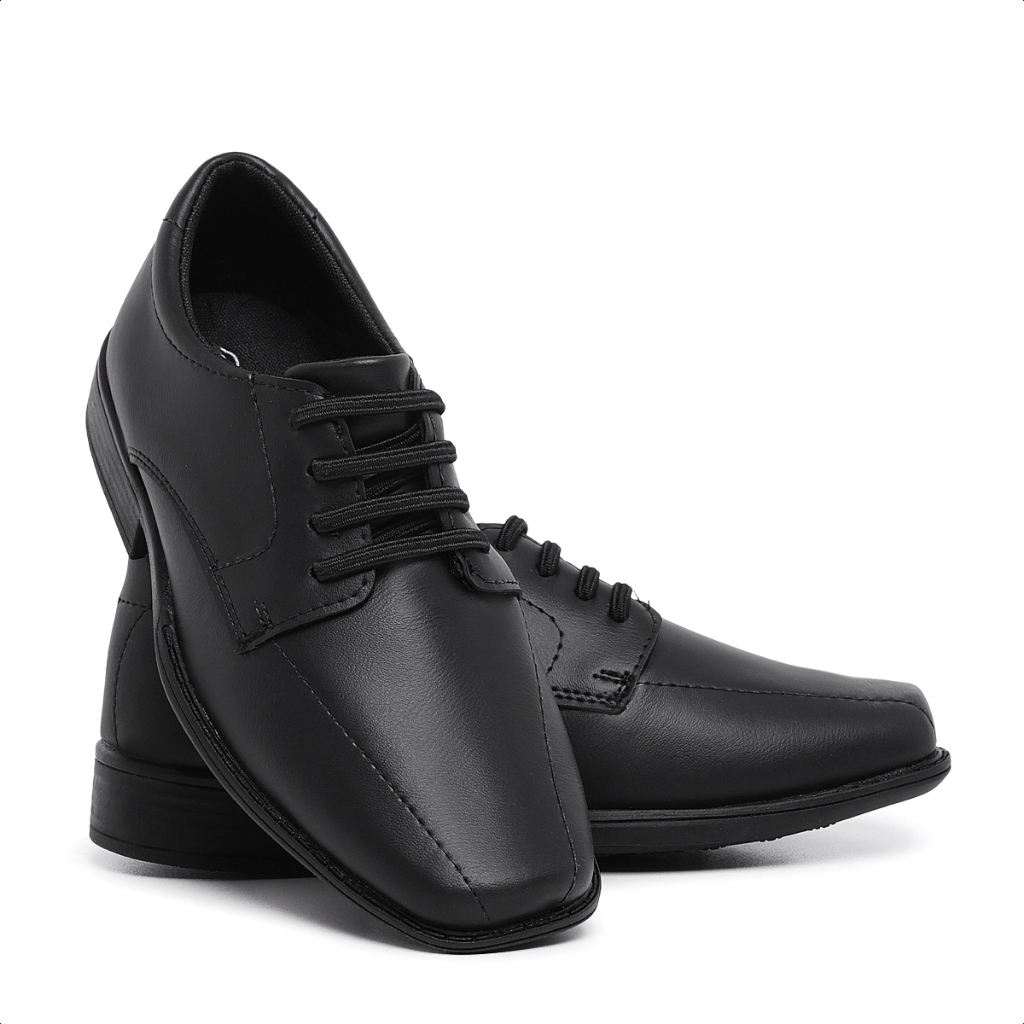 Sapato Social Infantil Masculino 447 Para Casamento Formatura Uniforme Pajem Promoção Schiareli