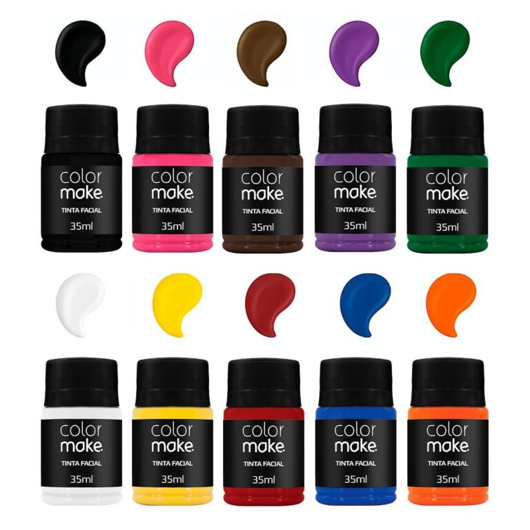 10 Tintas Facial 35ml Colormake (Todas as Cores) &