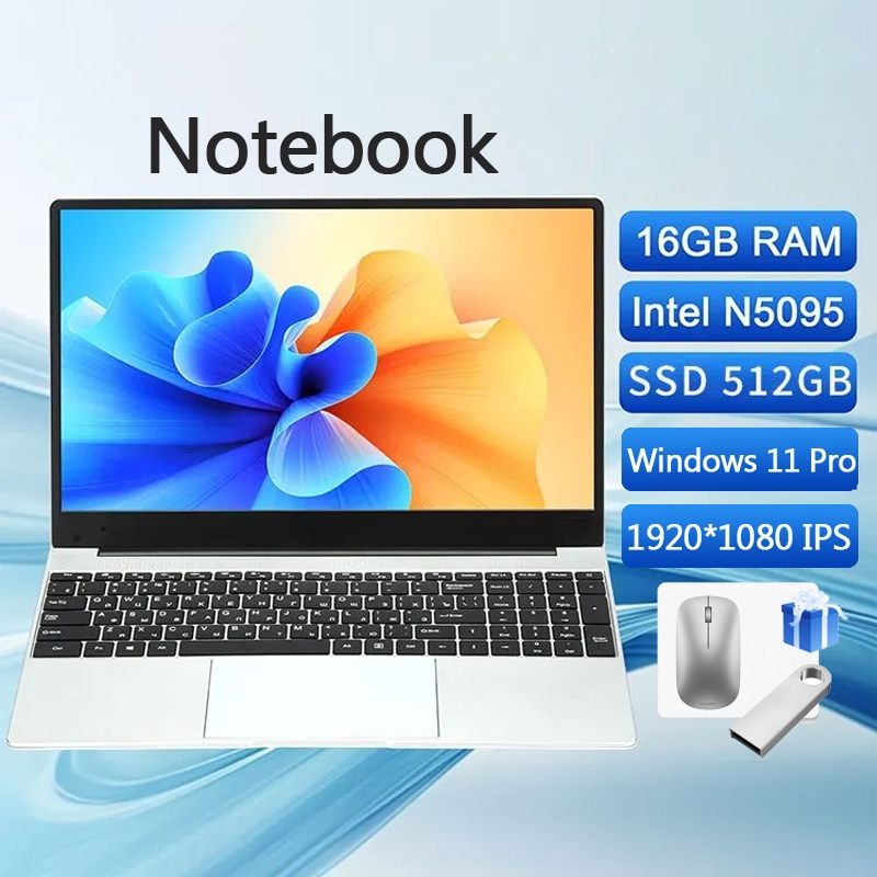 Notebook Gamer Intel® Celeron® Processador N5095A Windows 11 Pro 16GB RAM 512GB SSD 15.6 Full HD IPS