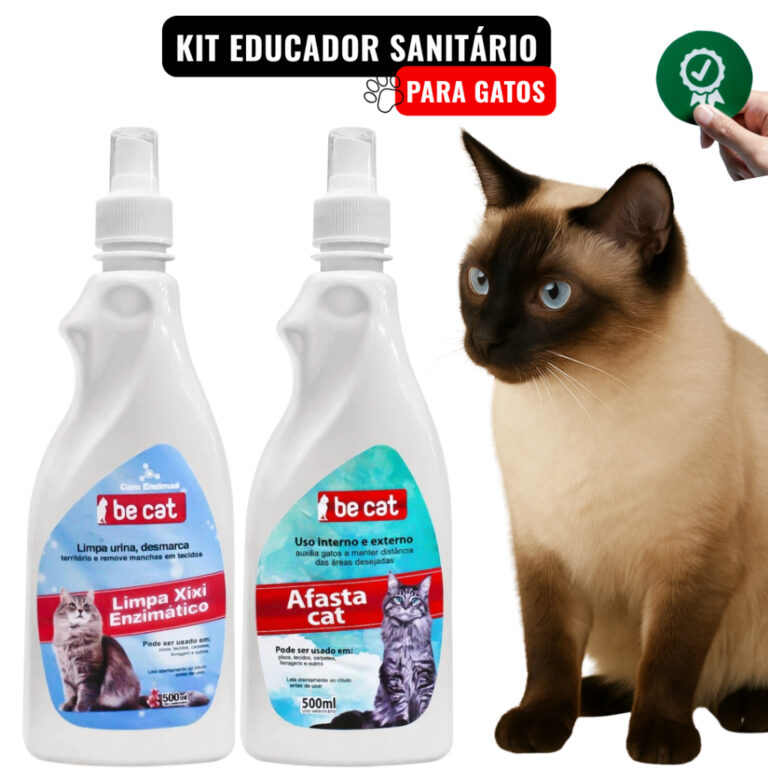 Kit Educador Sanitario para Gatos Xixi Não Pode A