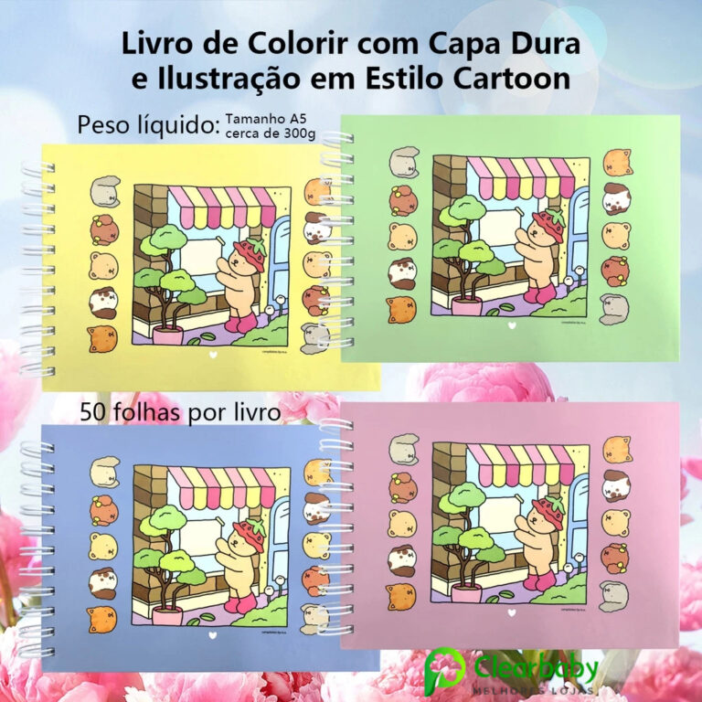 Livro Ilustrado A5 A6 Bob Goods  50 Imagens para C