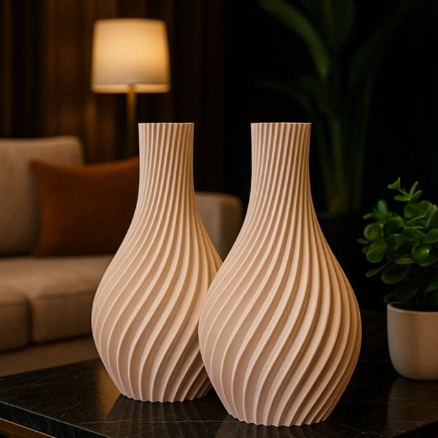 Kit Até 2 Vasos Decorativos Espiral – Varia