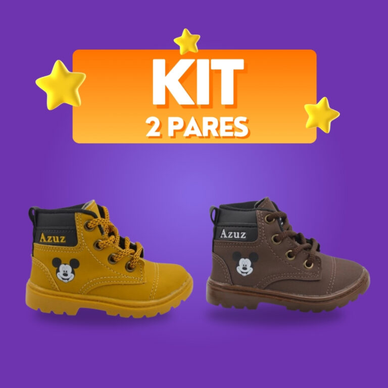 Bota botinha coturno infantil e baby menino e meni