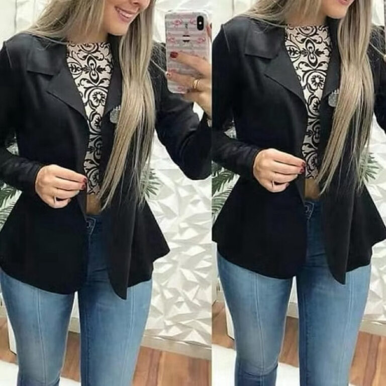 Blazer Casaco Curto Roupas Feminina