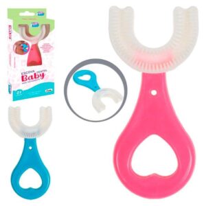 Escova Infantil U 360°: Limpeza Fácil e Completa para Crianças