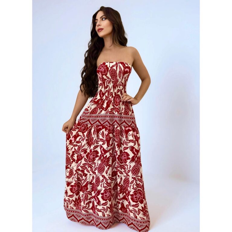 Vestido LONGO Tomara que Caia Com Elastex inspira�