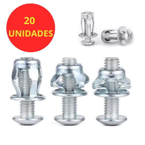 Rebite Grampo de Expansão Metal Philips 20 Unidad