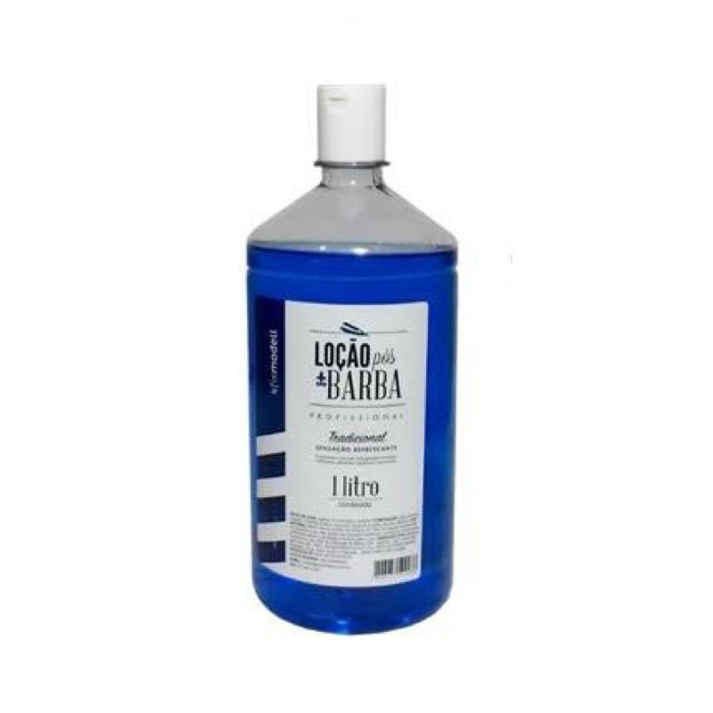 REFIL LOÇÃO PÓS BARBA 1 LITRO  AZUL UNIVERSAL PARA QUALQUER MARCA