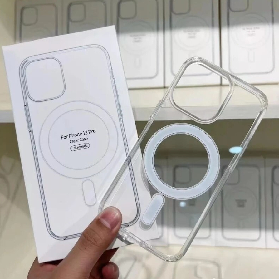 Capa Magnética Space Transparente Anti Impacto TPU para iPhone 11 12 13 14 15 16 Pro Max