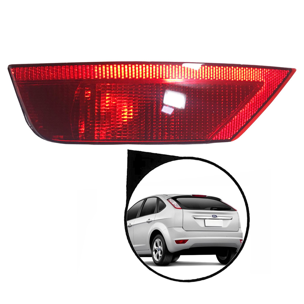 Lanterna Parachoque com Luz de Ré Lado Esquerdo Ford Focus Hatch 2007 Até 2013