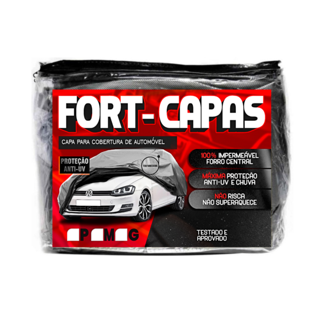 Capa Cobrir Carro Grossa Forrada Impermeável Proteção Sol e Chuva