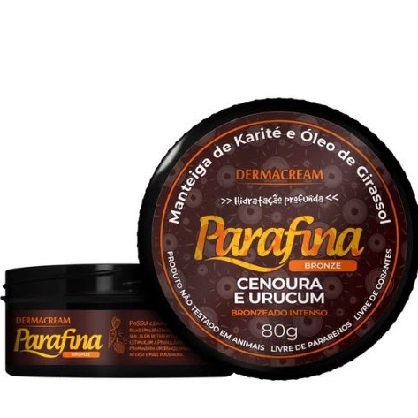 Parafina Bronzeadora Cenoura e Urucum 80g – 