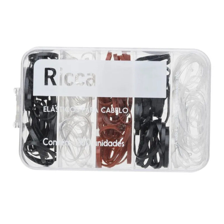 ELASTICOS INVISIVEIS 200 PCS COM CASE RICCA 3344