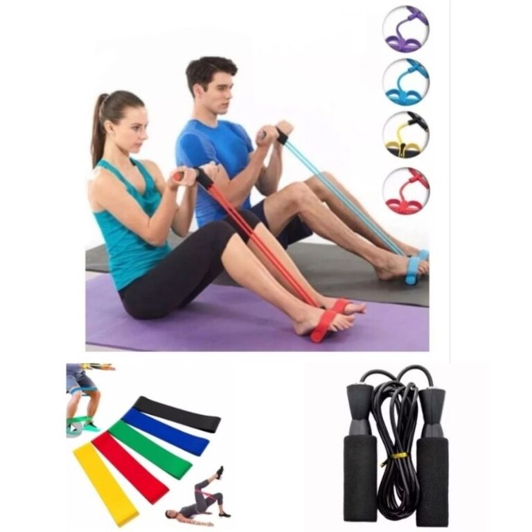 Elástico Extensor com Pedal Treine em Casa Exerci