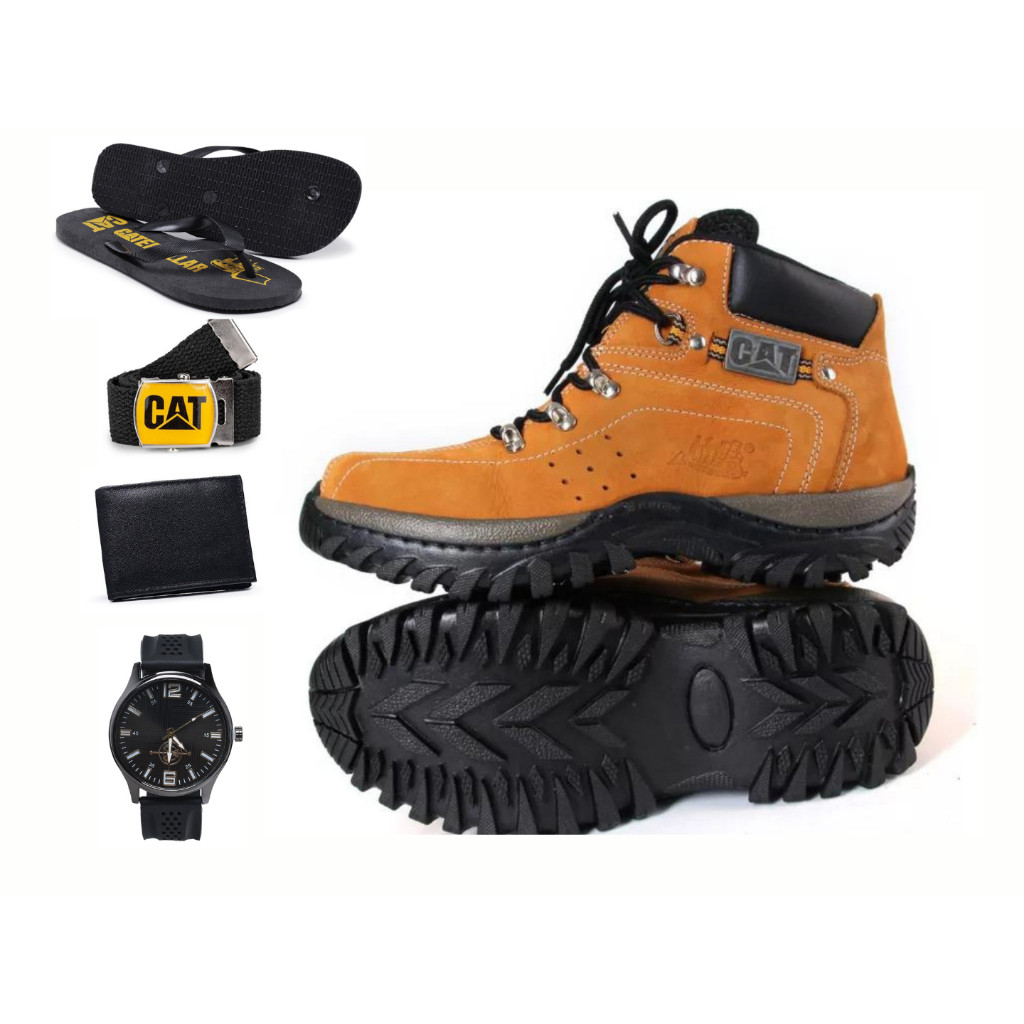 Bota Caterpillar Masculino Oferta Kit Completo