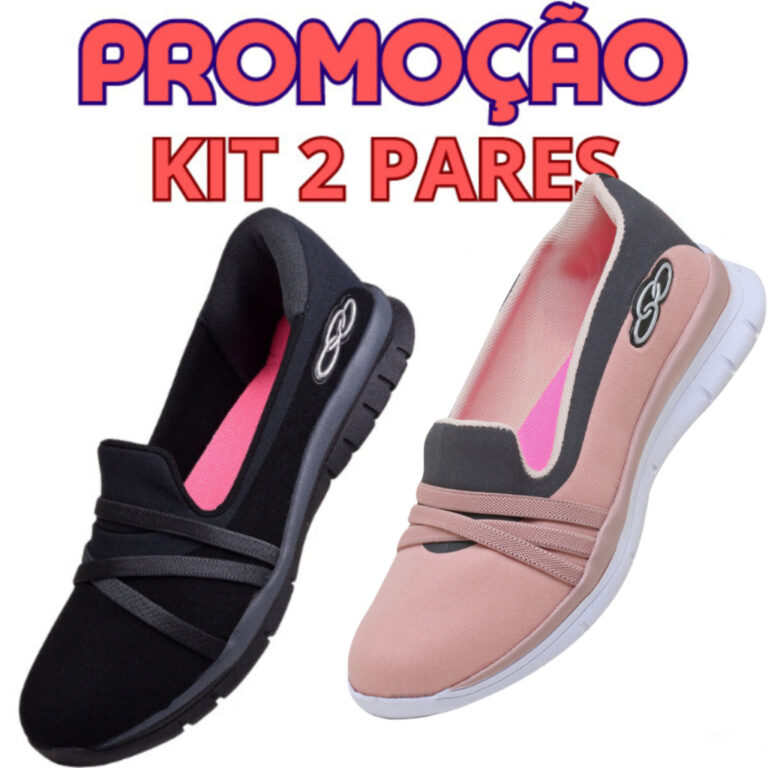 Kit 2 Pares Sapatilha Ortopédica Feminina Olymp S