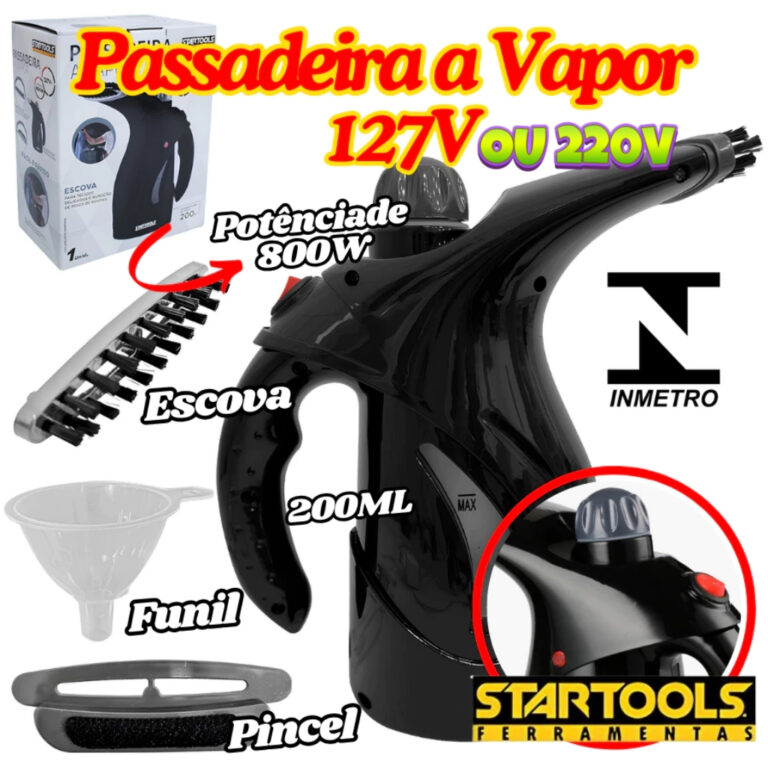 OFERTA Passadeira A Vapor Com Escova Potência 800
