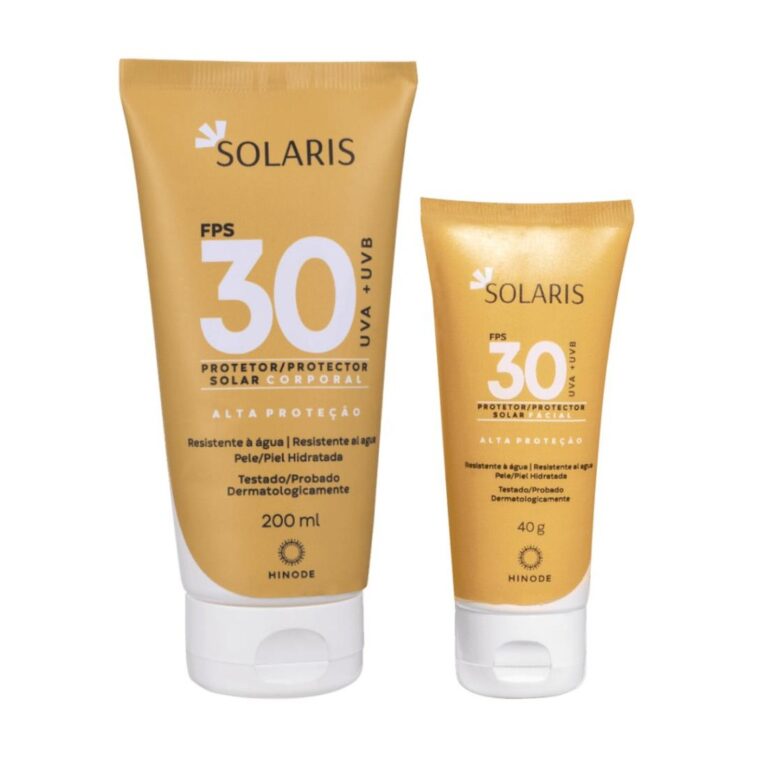 Kit Protetor Solar Corporal e Facial Solaris FPS 3