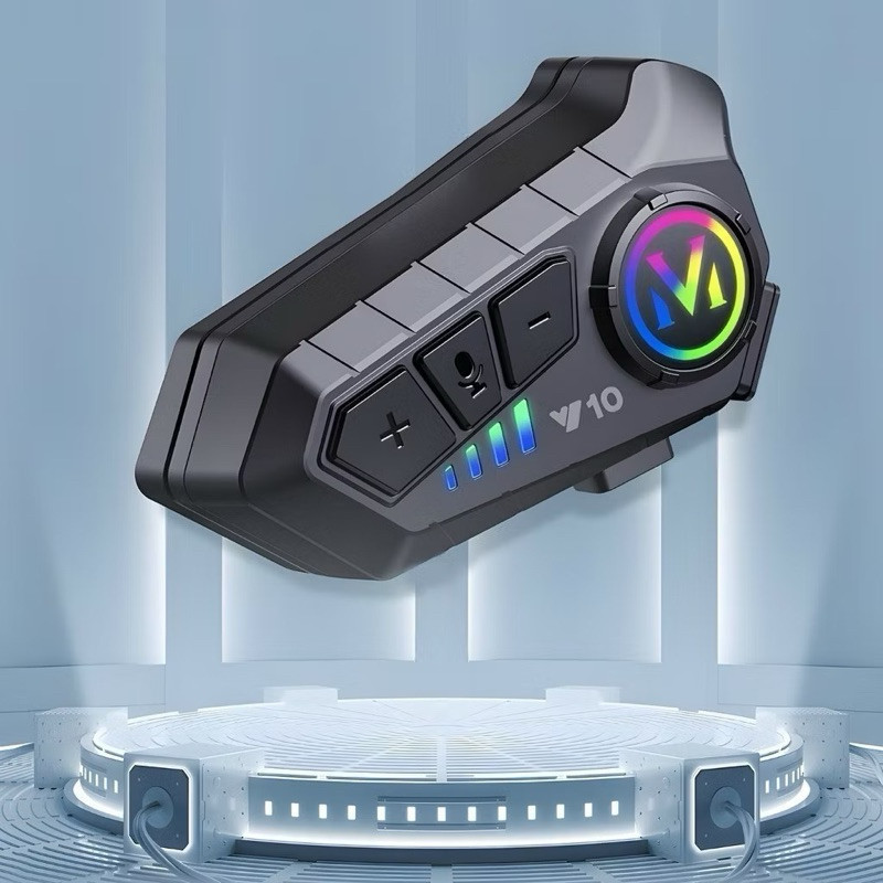 Fone de Ouvido moto Capacete Chamadas Mãos Livres Motocicleta Sem Fio Bluetooth 5.3 IPX6 á prova de