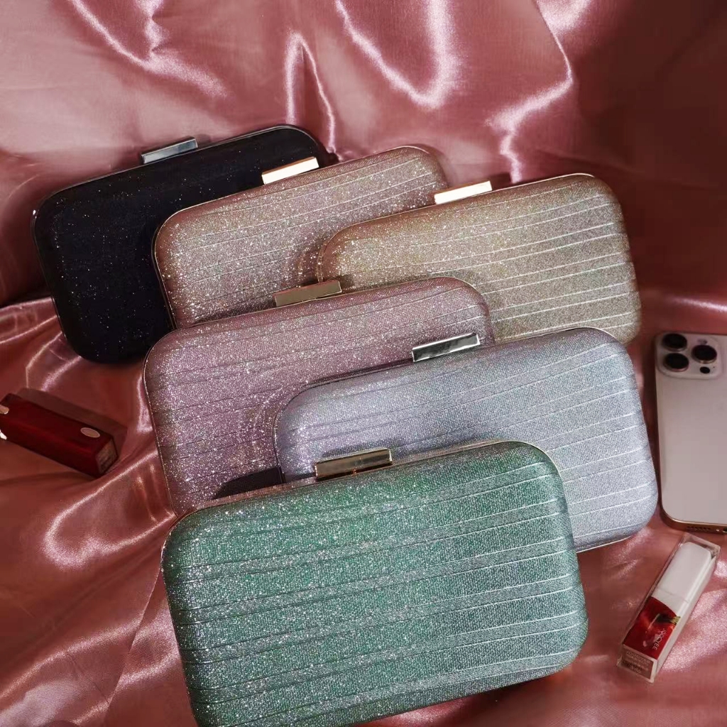 Bolsa Clutch Brilhante com Glitter para Casamento e Festas com Alça Removível 168-192