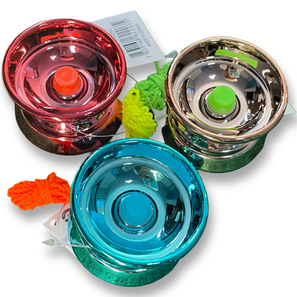 YoYo ( Ioiô ) Profissional Metalizado com Rolamento – Ioio de Metal Com ou Sem LED Cores Variadas