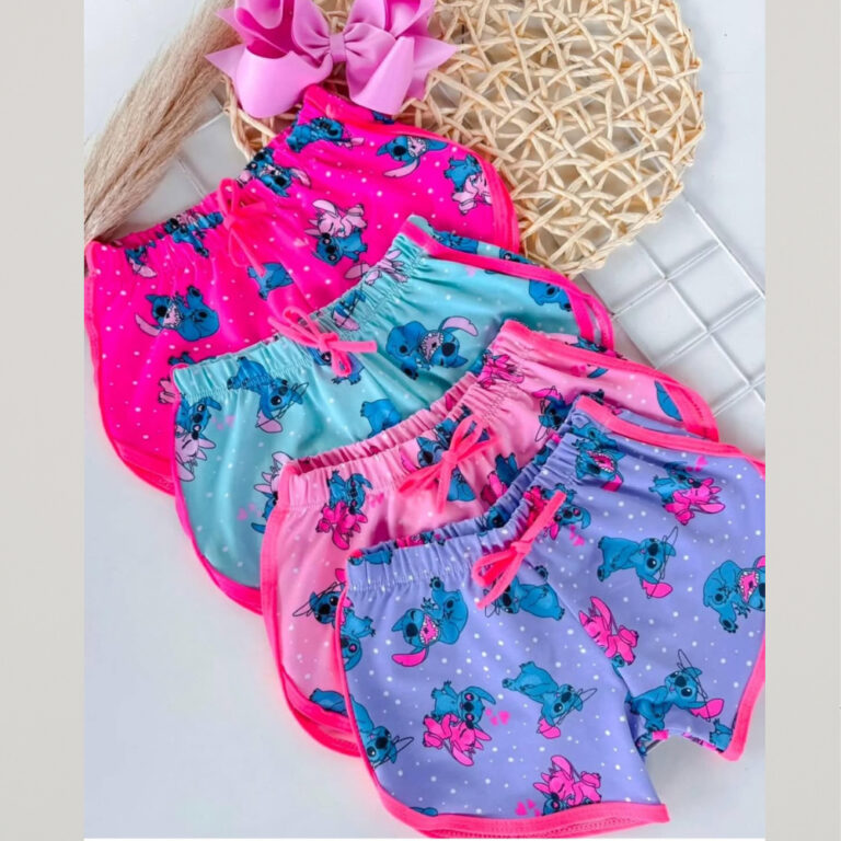 Kit 3 Shorts Infantil Confortável para o dia a di