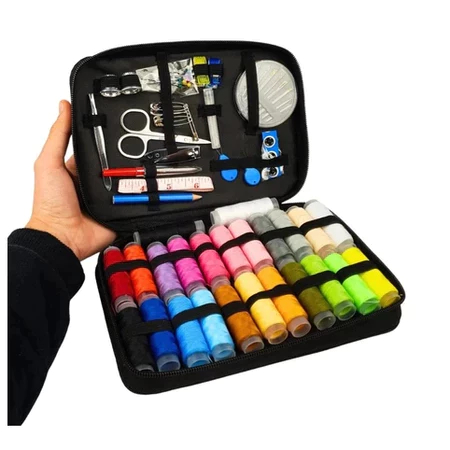 Conjunto De Bolsa De Costura Portátil-Kit De Ferr